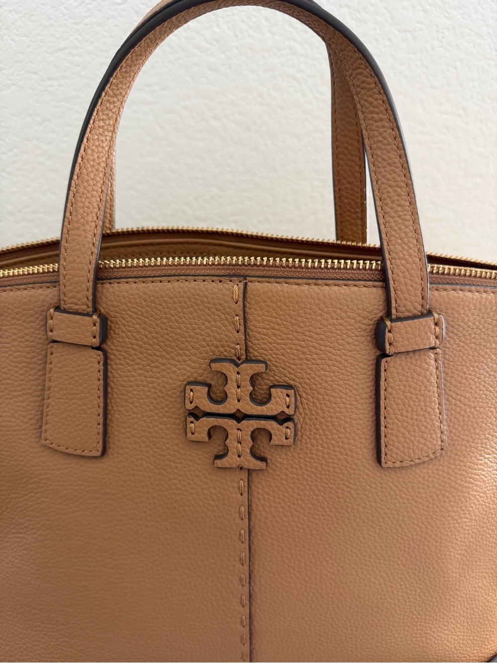 Tory Burch Mc Graw Satchel in Tiramisu - Picture 2 of 9